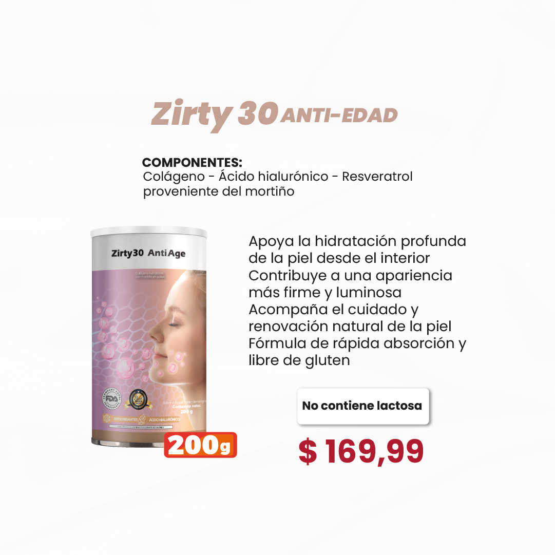 Zirty 30 anti-edad 200g